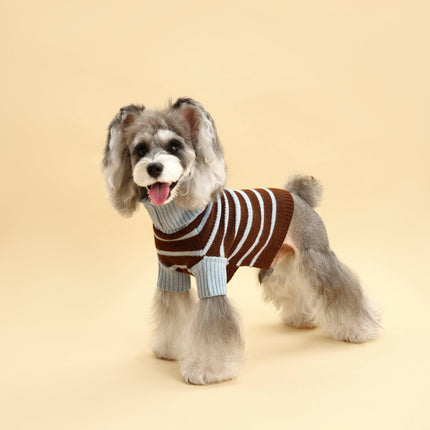Bluebell Stripes Cozy Knit Sweater For Warm Comfort