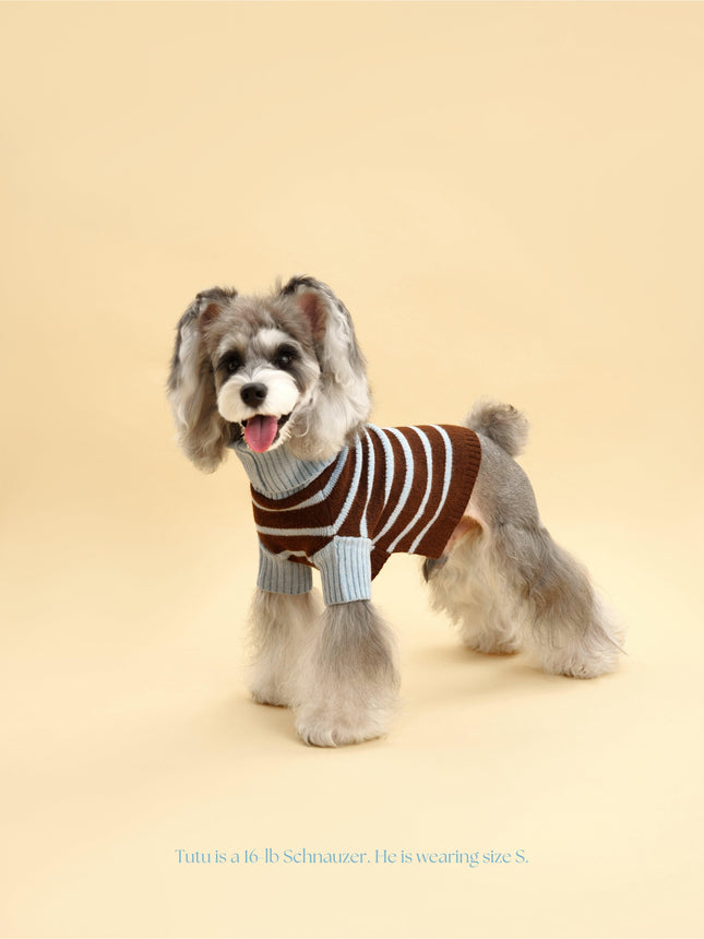 Bluebell Stripes Cozy Knit Sweater For Warm Comfort