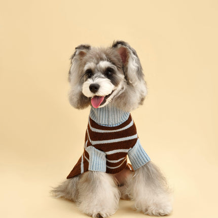Bluebell Stripes Cozy Knit Sweater For Warm Comfort