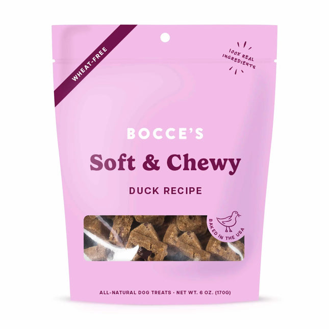 Bocces Bakery Duck Soft and Chewy Dog Treats 6oz Wheat Free