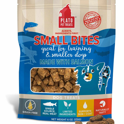 Plato Small Bites Salmon Training Treats Air Dried
