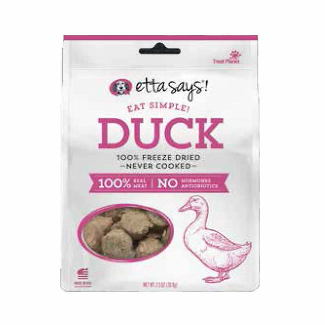 Etta Says Eat Simple Freeze Dried Duck Dog Treats Deluxe