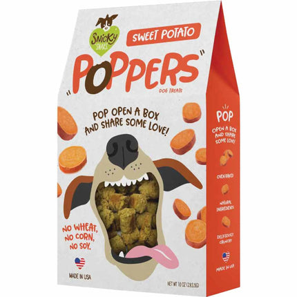 Snicky Snaks Sweet Potato Poppers Dog Treats Crunchy 10 Oz