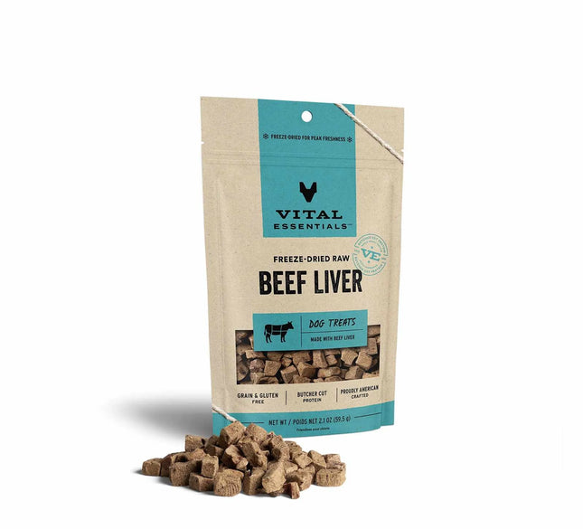 Vital Essentials Freeze Dried Beef Liver Dog Treats