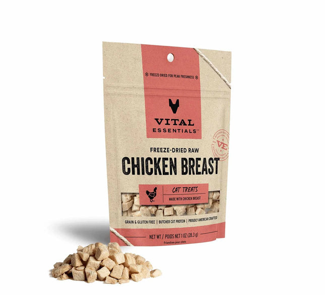 Vital Essentials Freeze Dried Chicken Breast Cat Treats