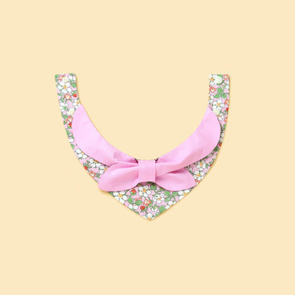 Pink Bowtiful Garden Floral Dog Bandana With Bowtie