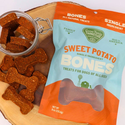 Sweet Potato Bones All Natural USA Grown Dog Chews Treats