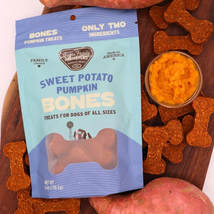 Sweet Potato and Pumpkin Dog Bones Treats for Gut Health