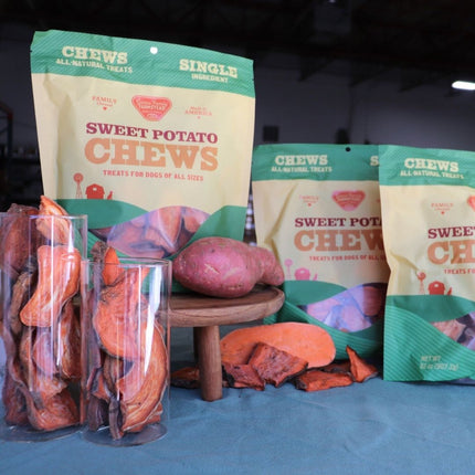 All Natural Sweet Potato Chews for Dogs Made in USA