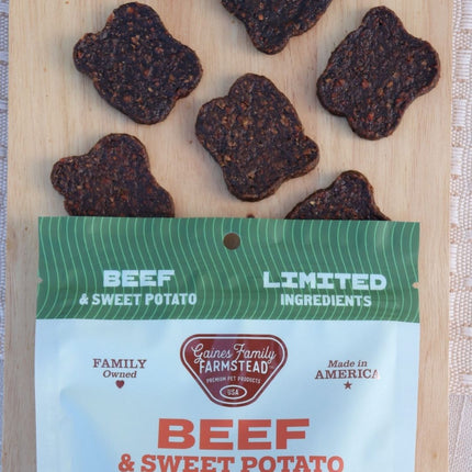 Beef and Sweet Potato Fillets Dog Training Chewy Treats