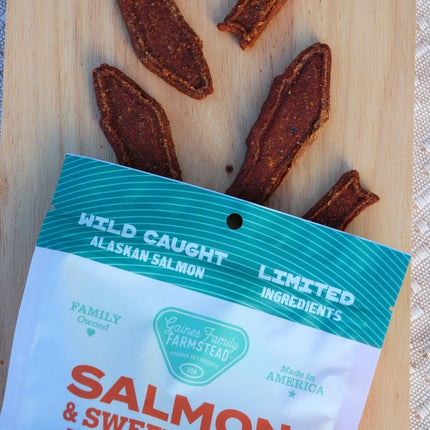 Salmon and Sweet Potato Fillets Dog Treats for Active Dogs