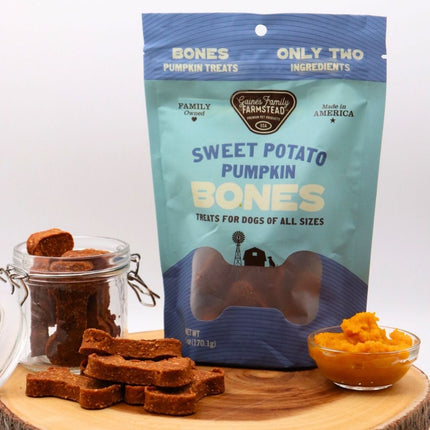 Sweet Potato and Pumpkin Dog Bones Treats for Gut Health