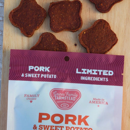 Pork And Sweet Potato Fillets Dog Treats High Protein