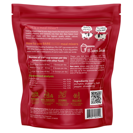 Beef Liver Trail Mix 6oz Freeze Dried Protein Veggies