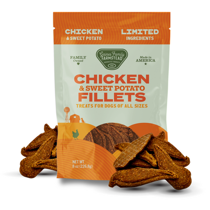 Soft Chicken and Sweet Potato Fillets Treats for Training