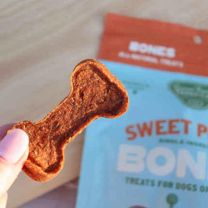 Sweet Potato Bones All Natural USA Grown Dog Chews Treats