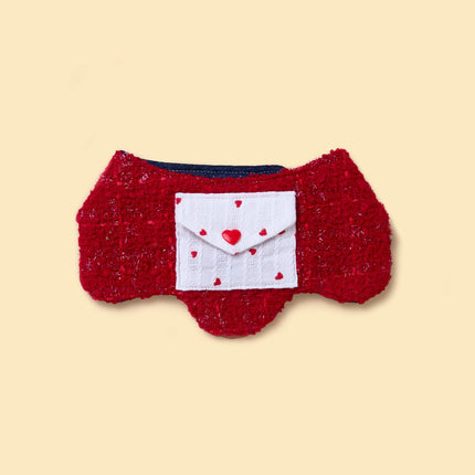 Valentine Love Note Reversible Handmade Baby Bandana