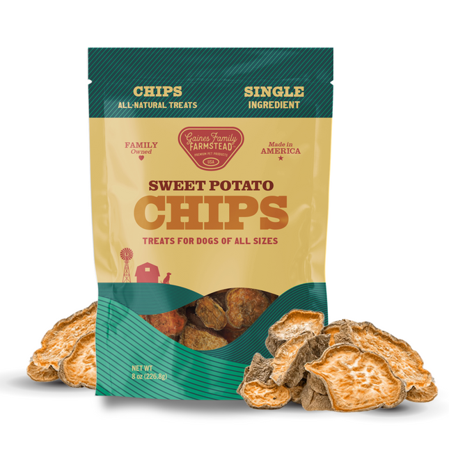 Sweet Potato Chips Dog Treat Single Ingredient Crunchy